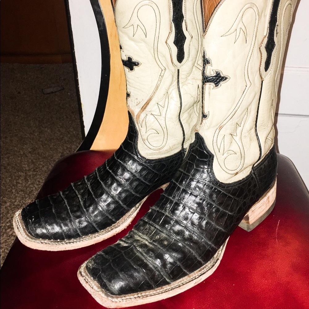 BlackJack men’s crocodile cowboy boots 11B